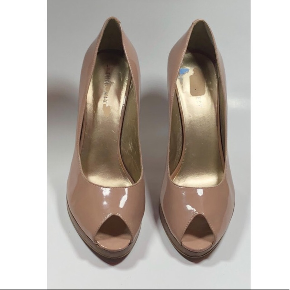 Nine West Nude Peep Toe Pump